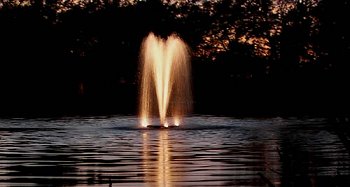kasco lighted pond fountain