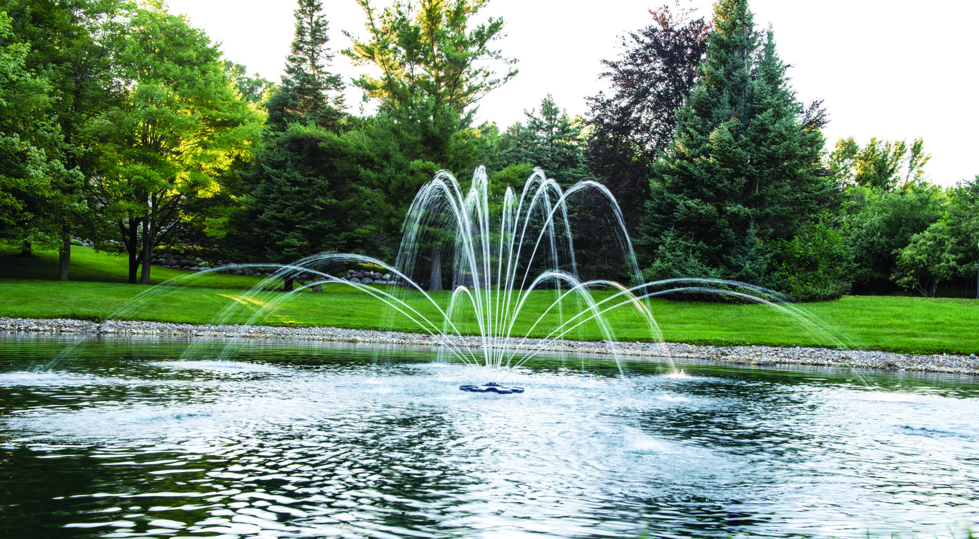 Airmax EcoSeries 1/2 HP Floating Pond Fountain | 3 Spray Patterns - Image 5