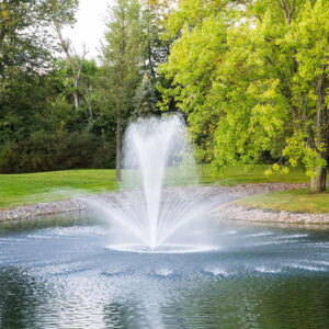 Airmax PondSeries 2 HP Floating Pond Fountain Crown & Trumpet Nozzle
